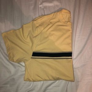 Yellow Shirt with Black Stripes